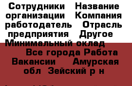 Сотрудники › Название организации ­ Компания-работодатель › Отрасль предприятия ­ Другое › Минимальный оклад ­ 40 000 - Все города Работа » Вакансии   . Амурская обл.,Зейский р-н